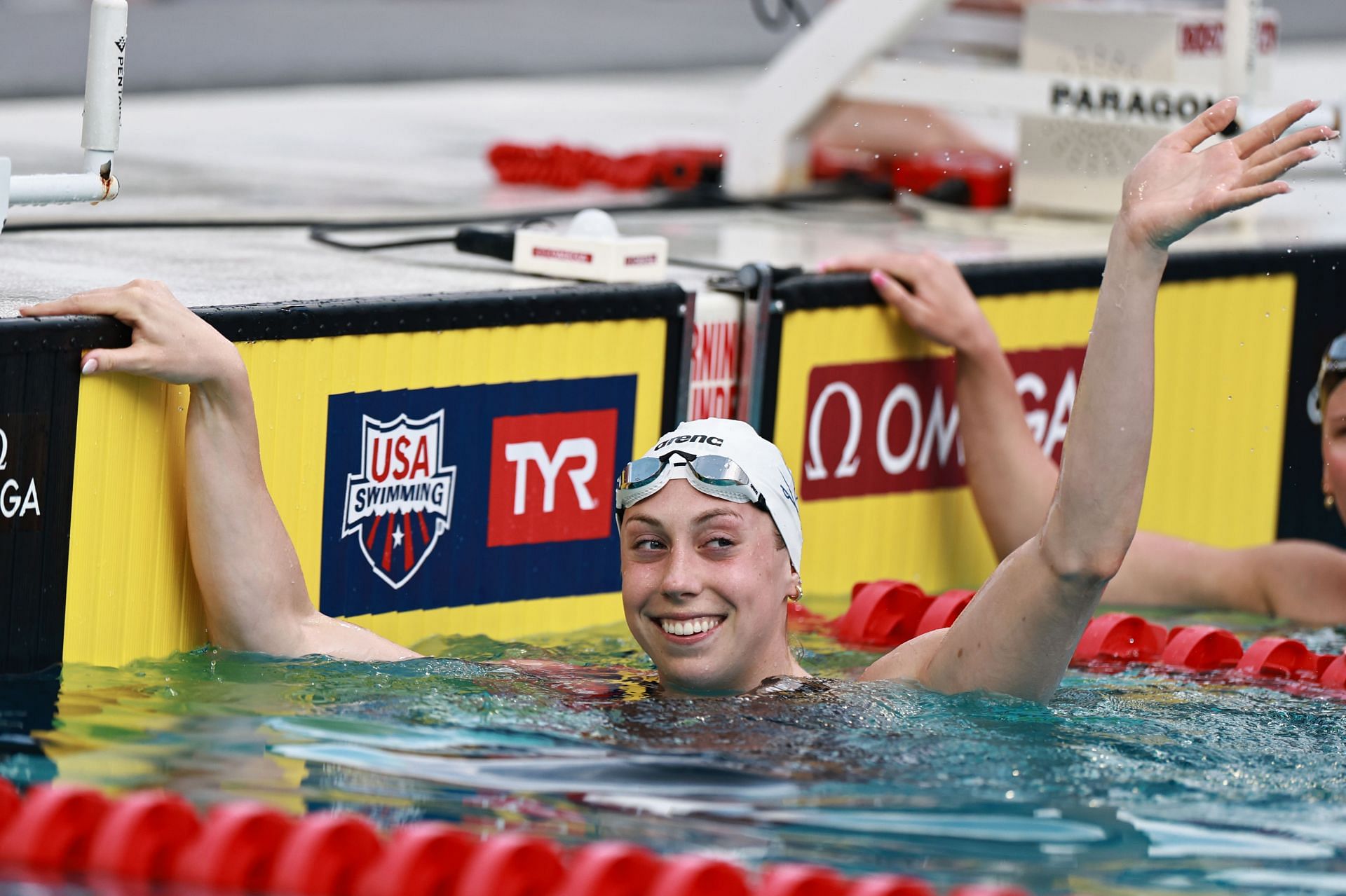 Gretchen Walsh after winning at the TYR Pro Swim Series Fort Lauderdale - Day 4 - Source: Getty